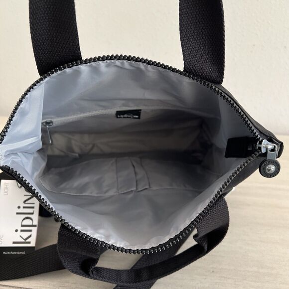 Kipling KI9452 Women’s Black Eleva Convertible Crossbody Tote Bag - Picture 11 of 11